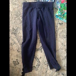 Lilly Pulitzer girls Maia leggings (6-7) navy blue